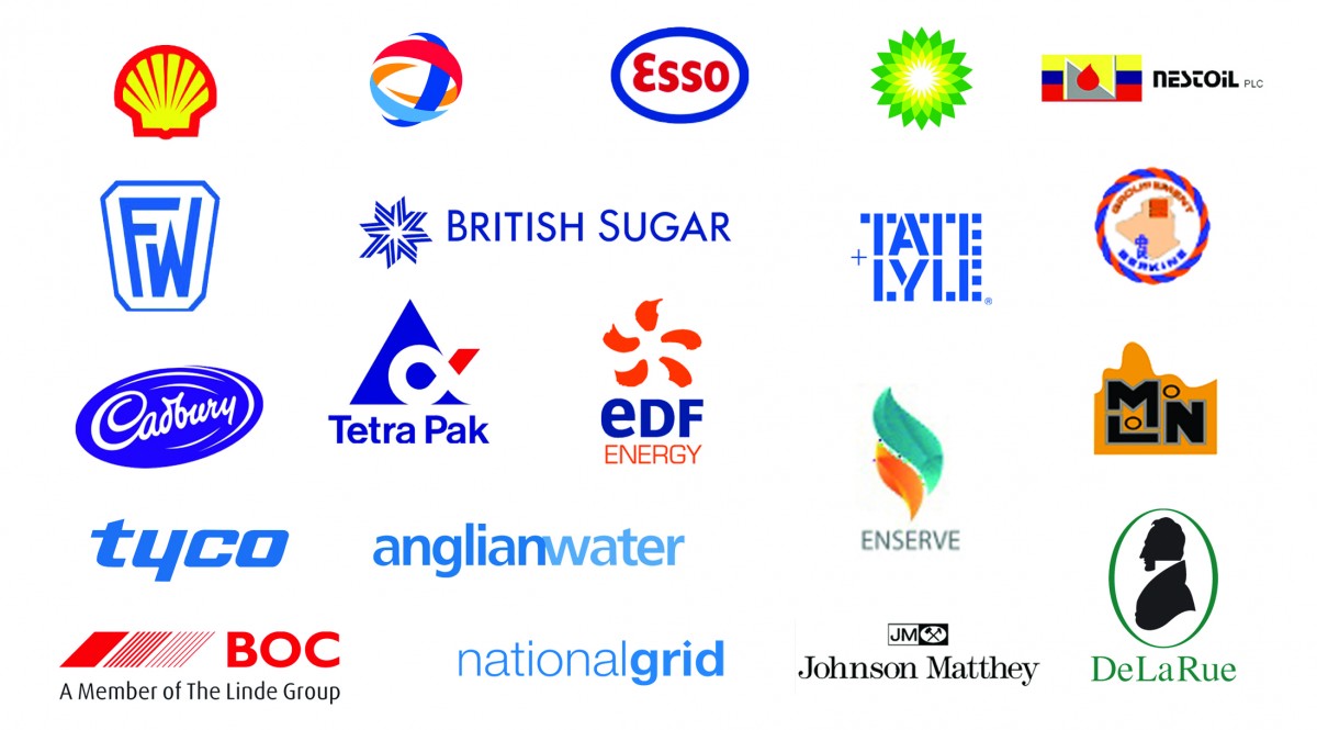 Companies who KC Group have worked with: Shell, Total, Esso, Shell, Nestoil, FW, British Sugar, EDF Energy, Tate + Lyle, MLn, Tyco. Tetra Pak, Cadbury, Tyco, Anglian Water, BOC, National Grid, De La Rue, Johnson Matthey, Berkine